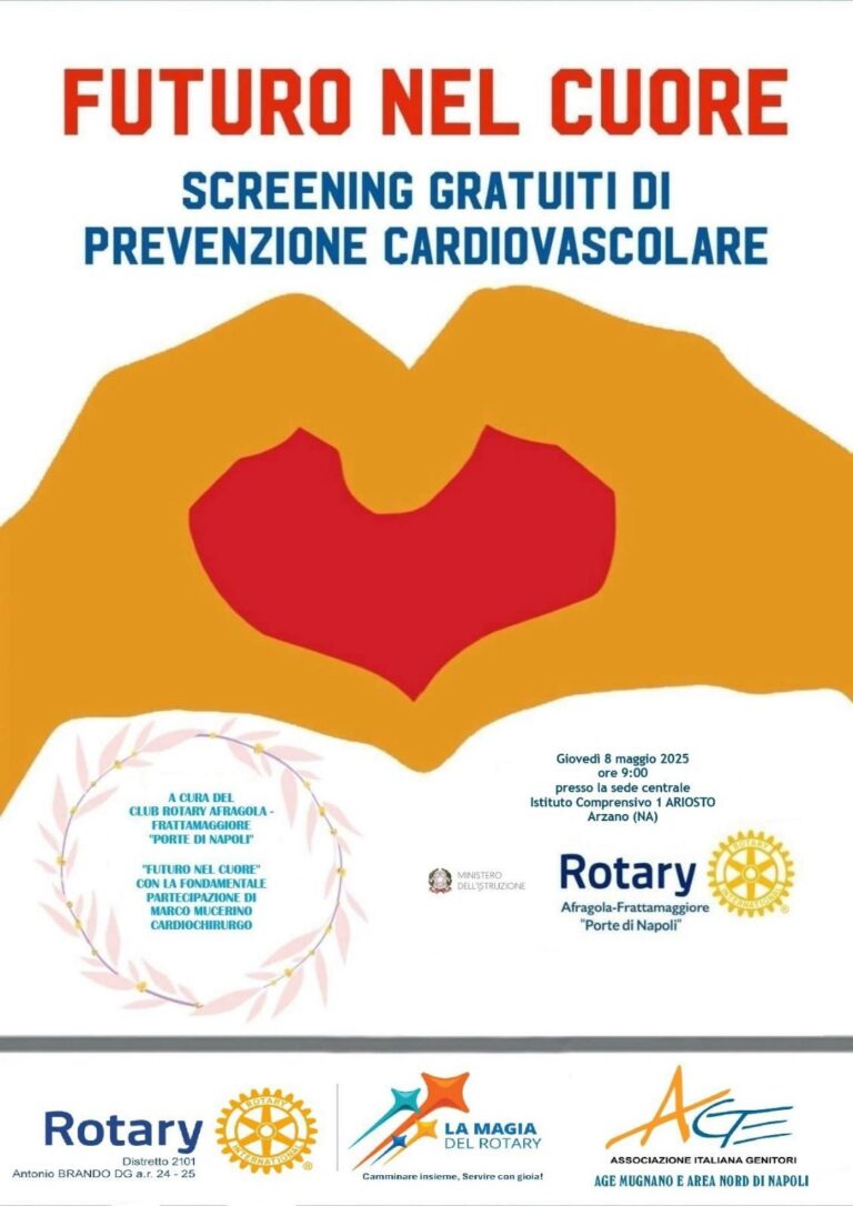 Il Rotary Club Afragola- Frattamaggiore “Porte di Napoli” ad Arzano all’ Istituto Comprensivo 1 Ariosto.